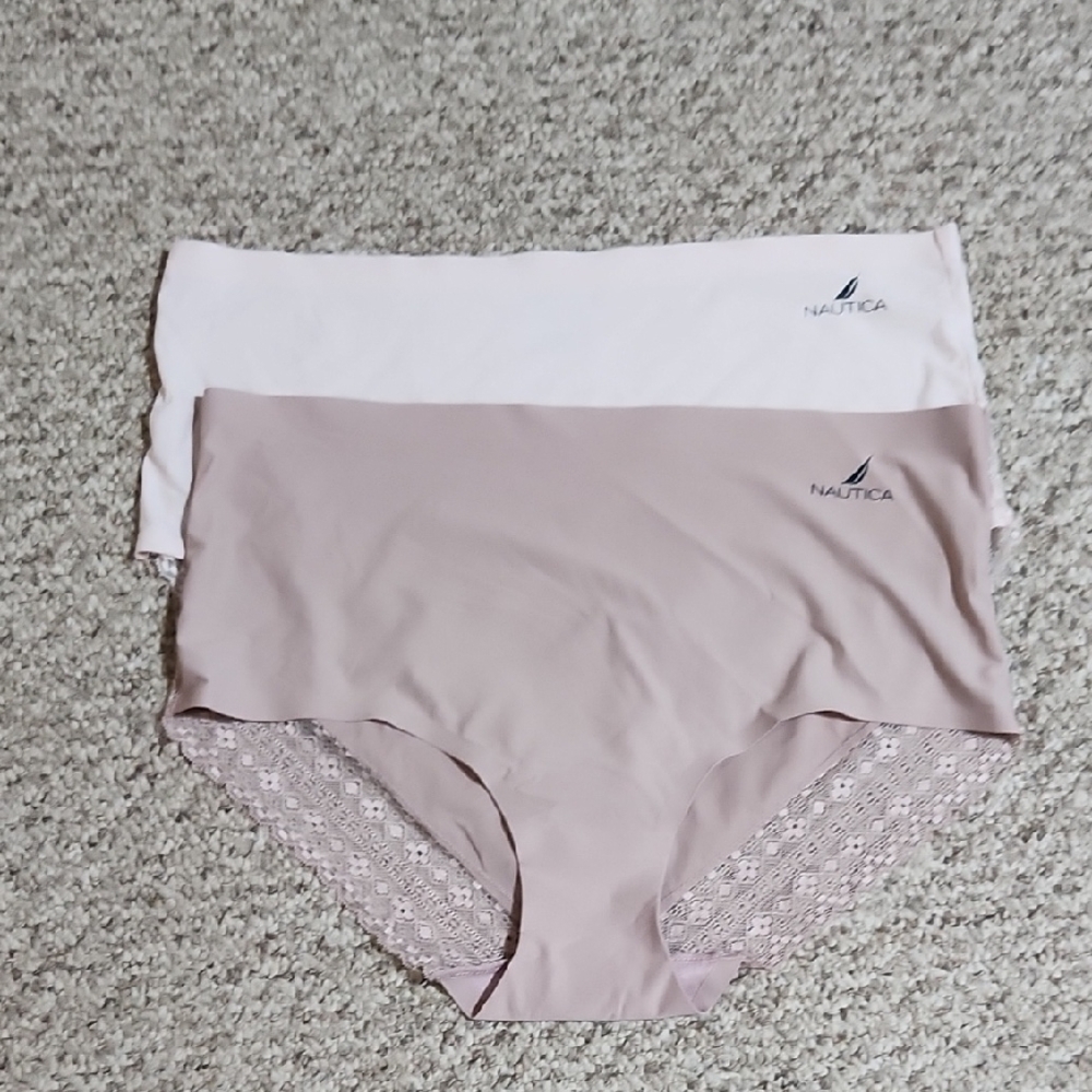 Nautica Seamless Panties in Light Pink and Taupe